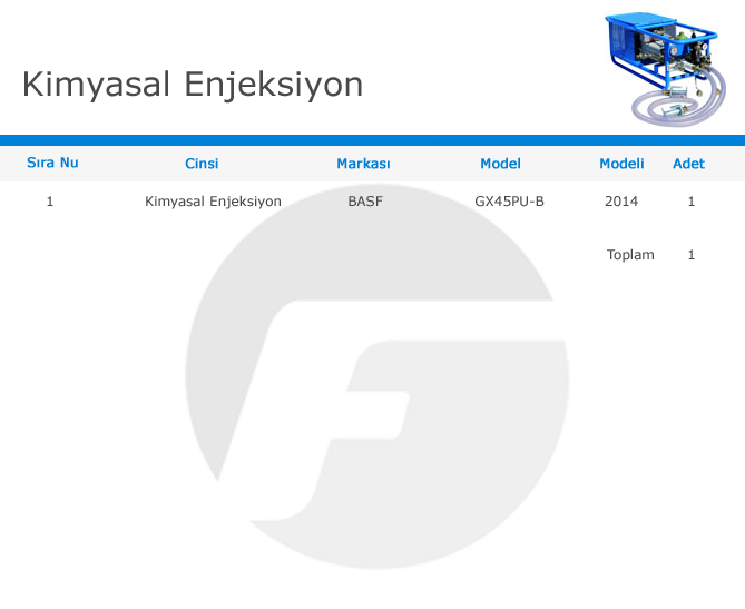 k-enheksiyon-makine-list-table