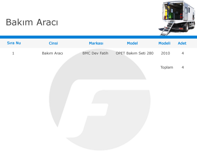 Bakim-Araci-makine-list-table